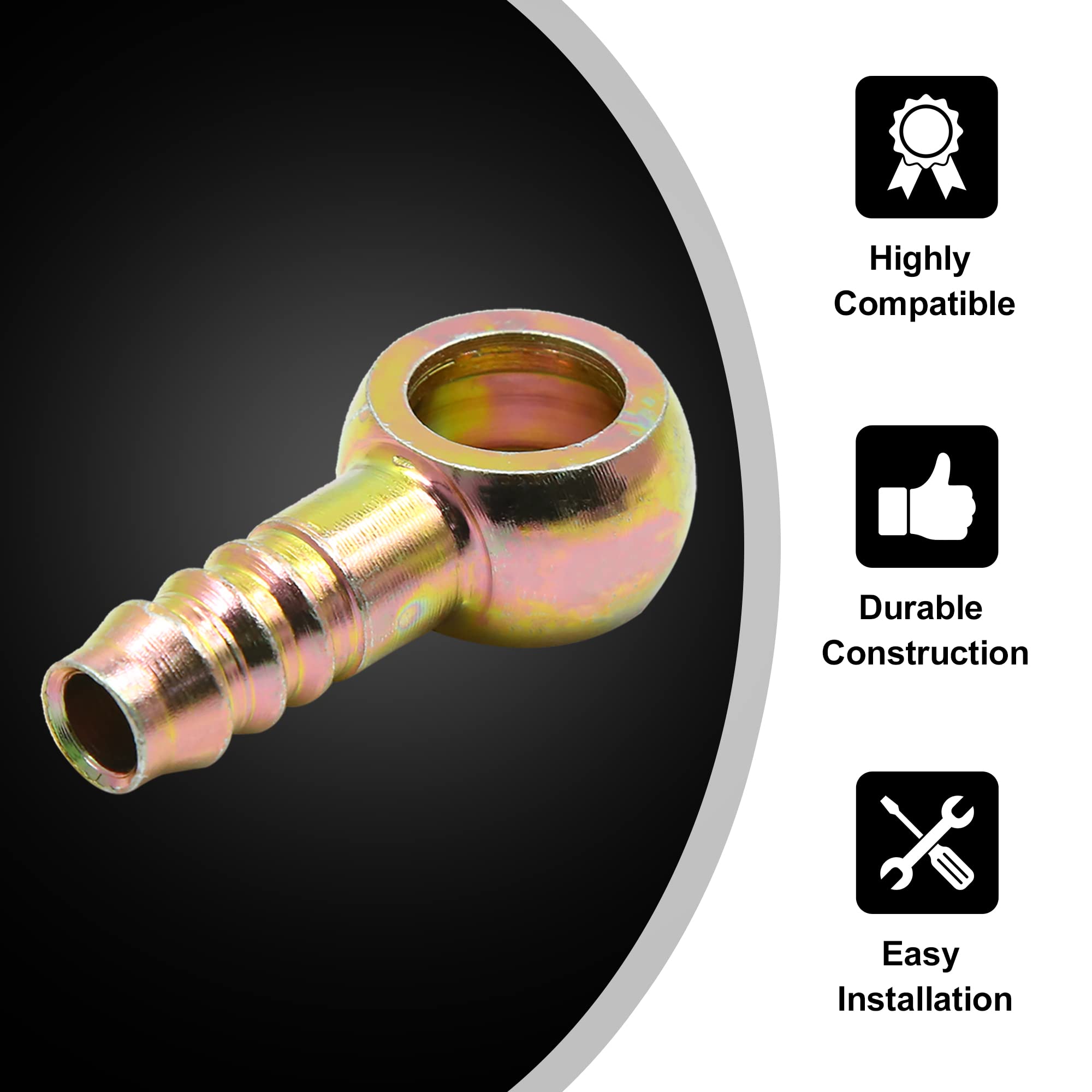 ABSOPRO Hohlschraube Motorrad Bremse 2-tlg - Banjo Schrauben 14mm/10mm