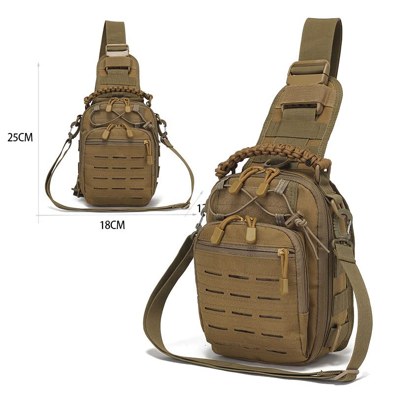 YABOO Tactical Molle Combat Camouflage Chest Bag Outdoor Sports Hiking Shoulder Sling Bag Pouch