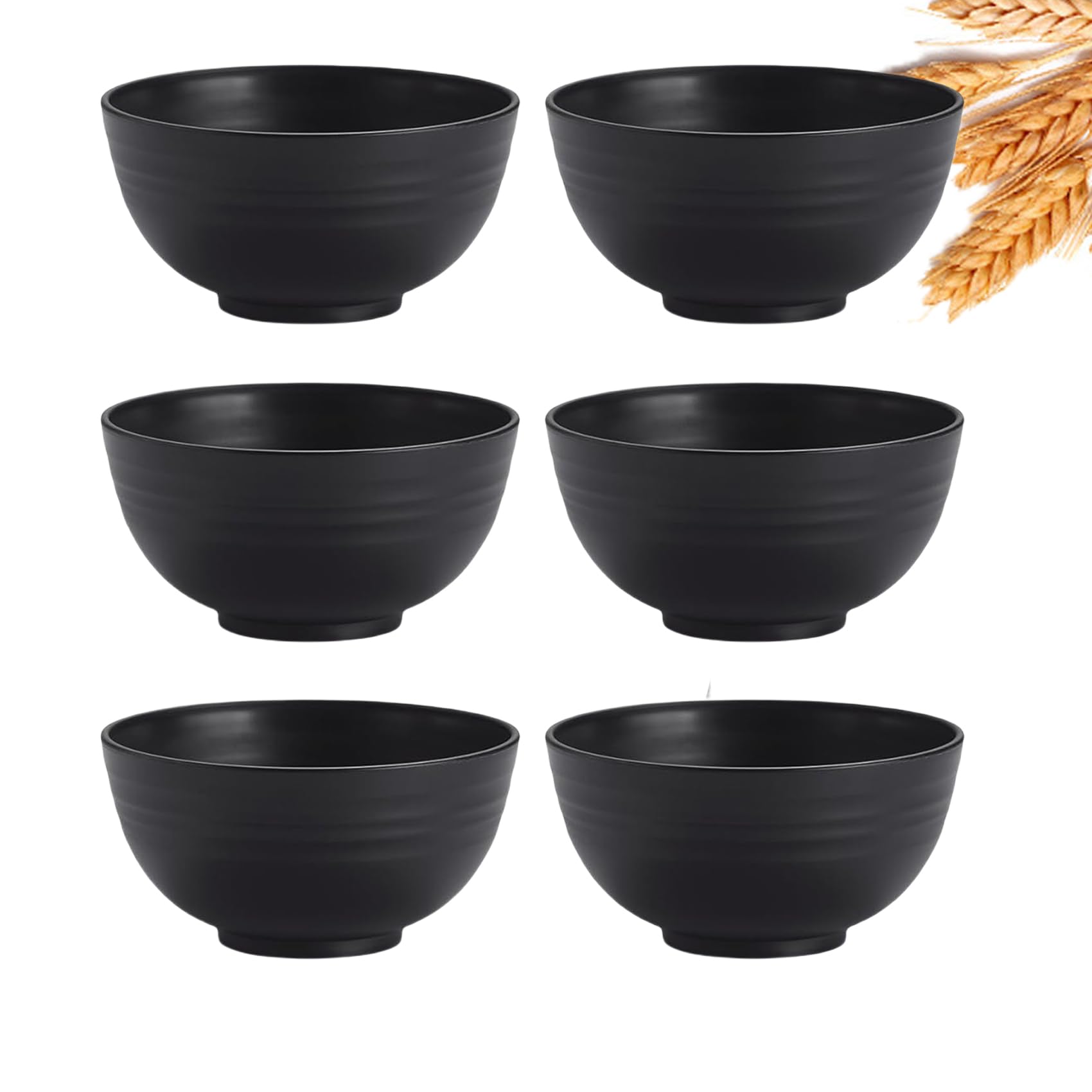GZTFPQ Cereal Bowls Set of 6, BPA Free Plastic Bowls
