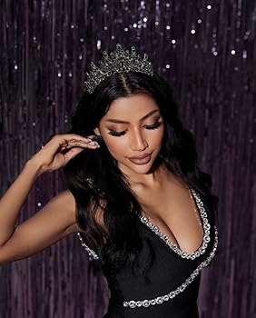 Amazon.co.jp: TOBATOBA ブラッククラウン ブラックティアラ