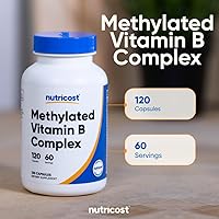 Vista 5 de Nutricost Complejo de vitamina B metilada 120 cápsulas - (60 porciones) Sin gluten