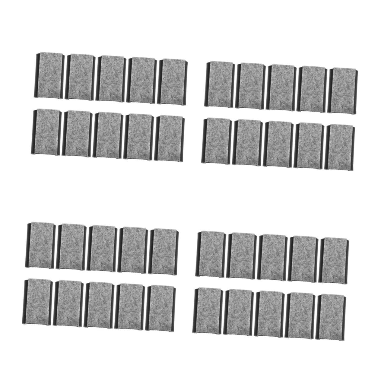 VILLCASE De Piso para De Muebles Pata De Silla con Almohadilla De Fieltro Tapones De Fieltro Sillas Cubiertas Almohadillas De Fieltro Largo Sintió 10 Piezas X 4