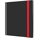 GEAoffice Card Binder, 12 Pockets Trading Card Album Folder Holder, 624 Side Loading Pockets Card Collection Binder for Yugioh, MTG, TCG, Sports & Games Cards, Black