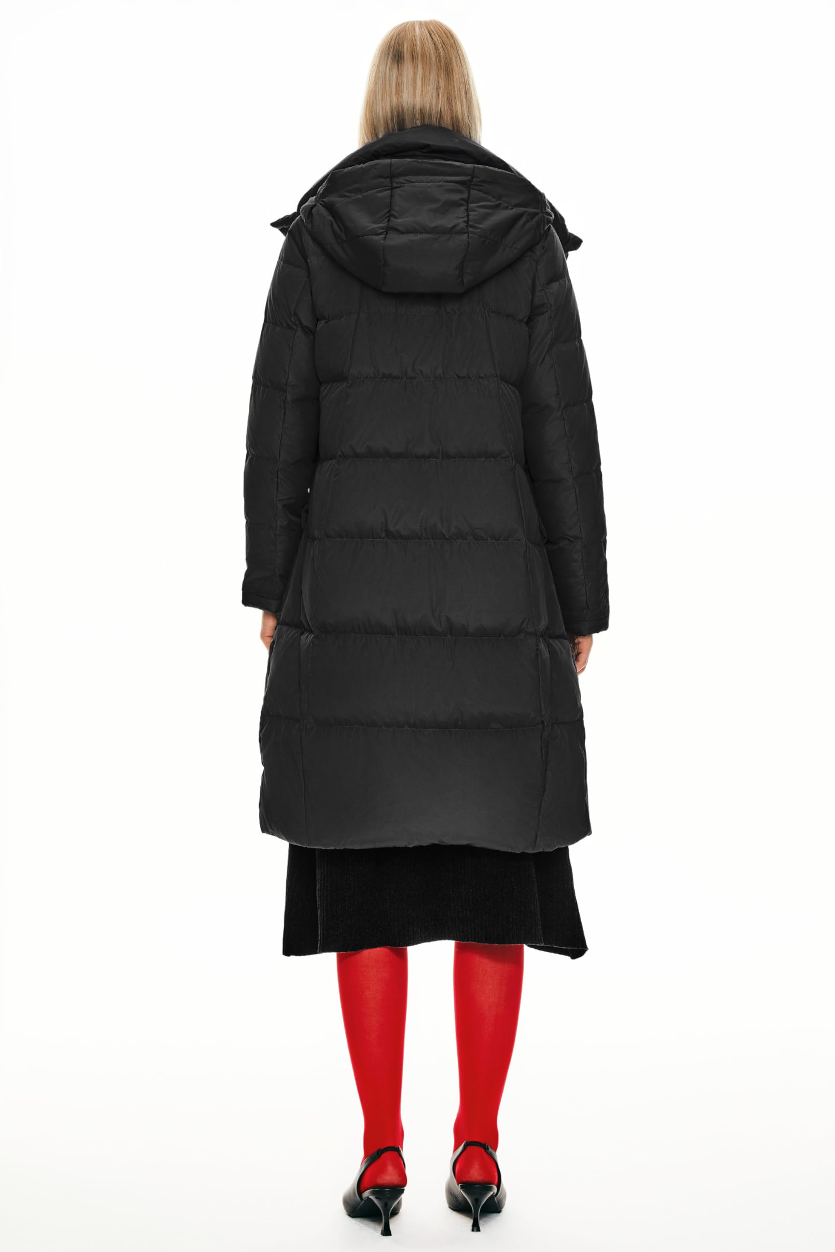 Orolay Damen Daunenmantel Warm Winter Jacke mit Kapuze Stilvoll