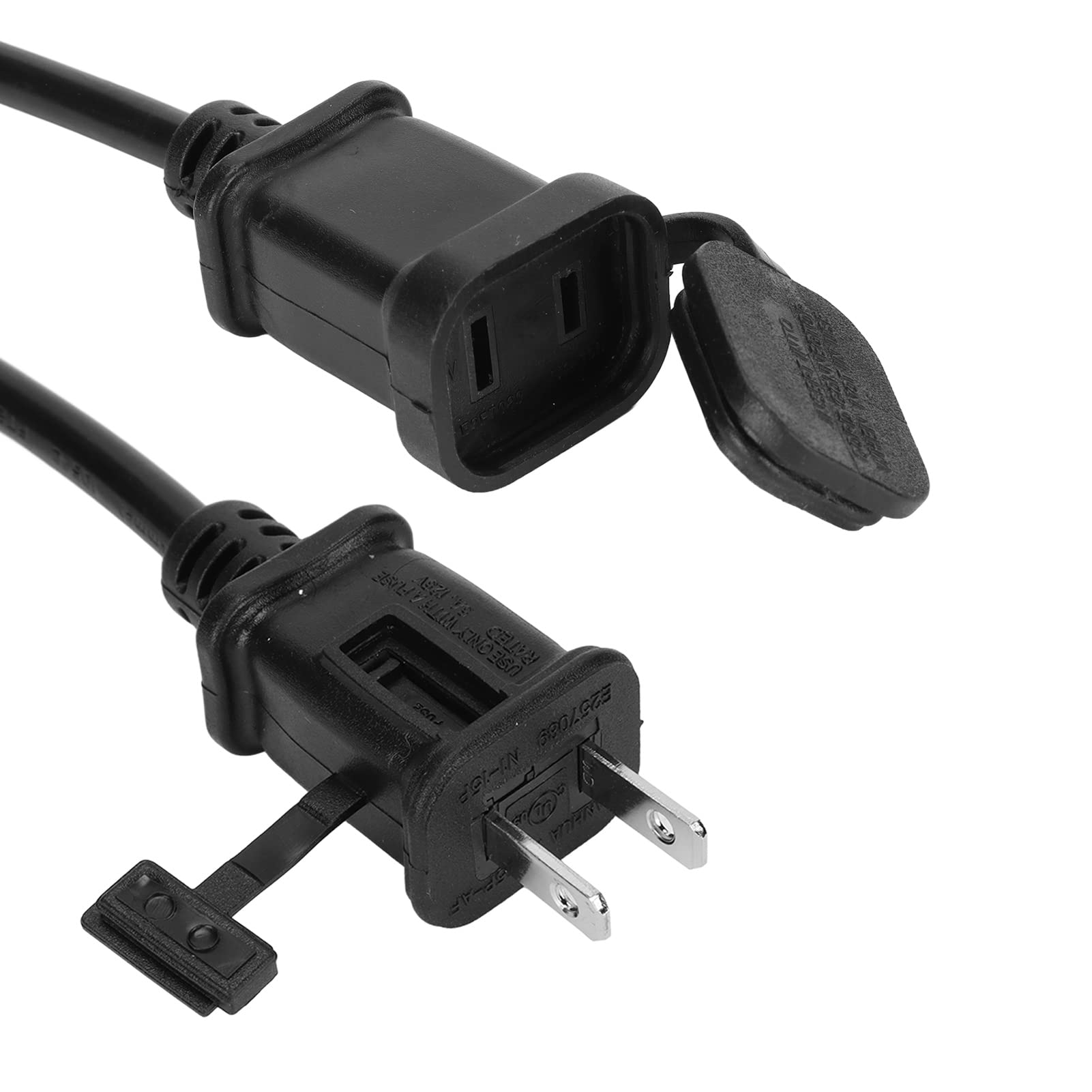 電源ケーブル Made in U.S.A 2m Amazon | NEMA 1 15P - 1 15 電源ケーブル、電源延長ケーブル ホーム