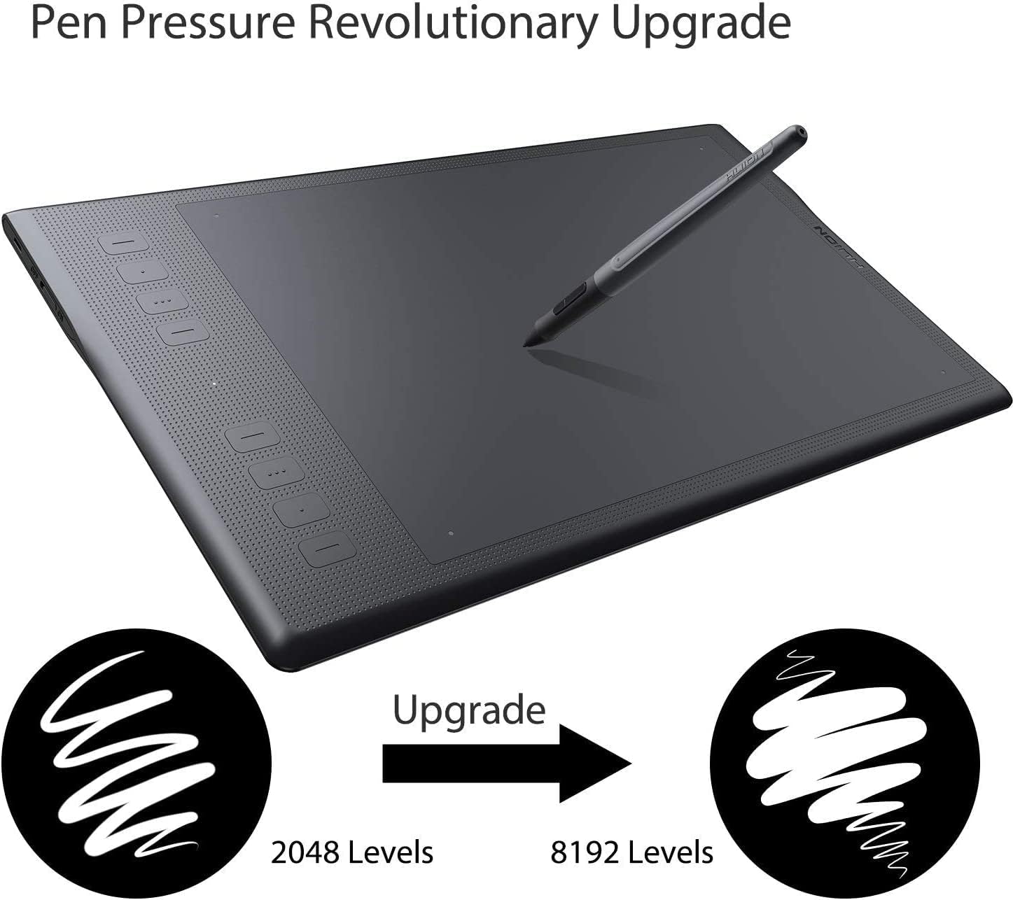 Huion Inspiroy Q11K Wireless Graphics Drawing Tablet Digital Art Tablet with 8192 Pressure Sensitivity 8 Express Keys Glove-11inch, Compatible with Mac Windows