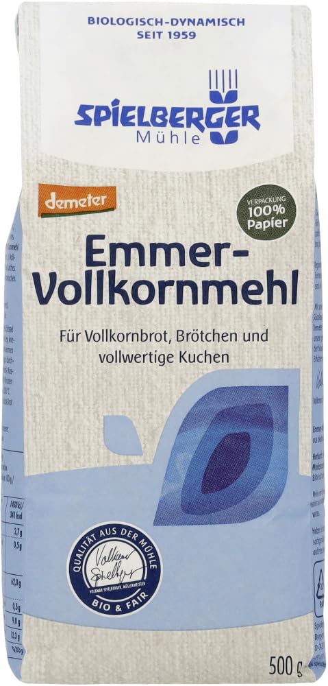 Emmer-Vollkornmehl, demeter 6 x 500 g