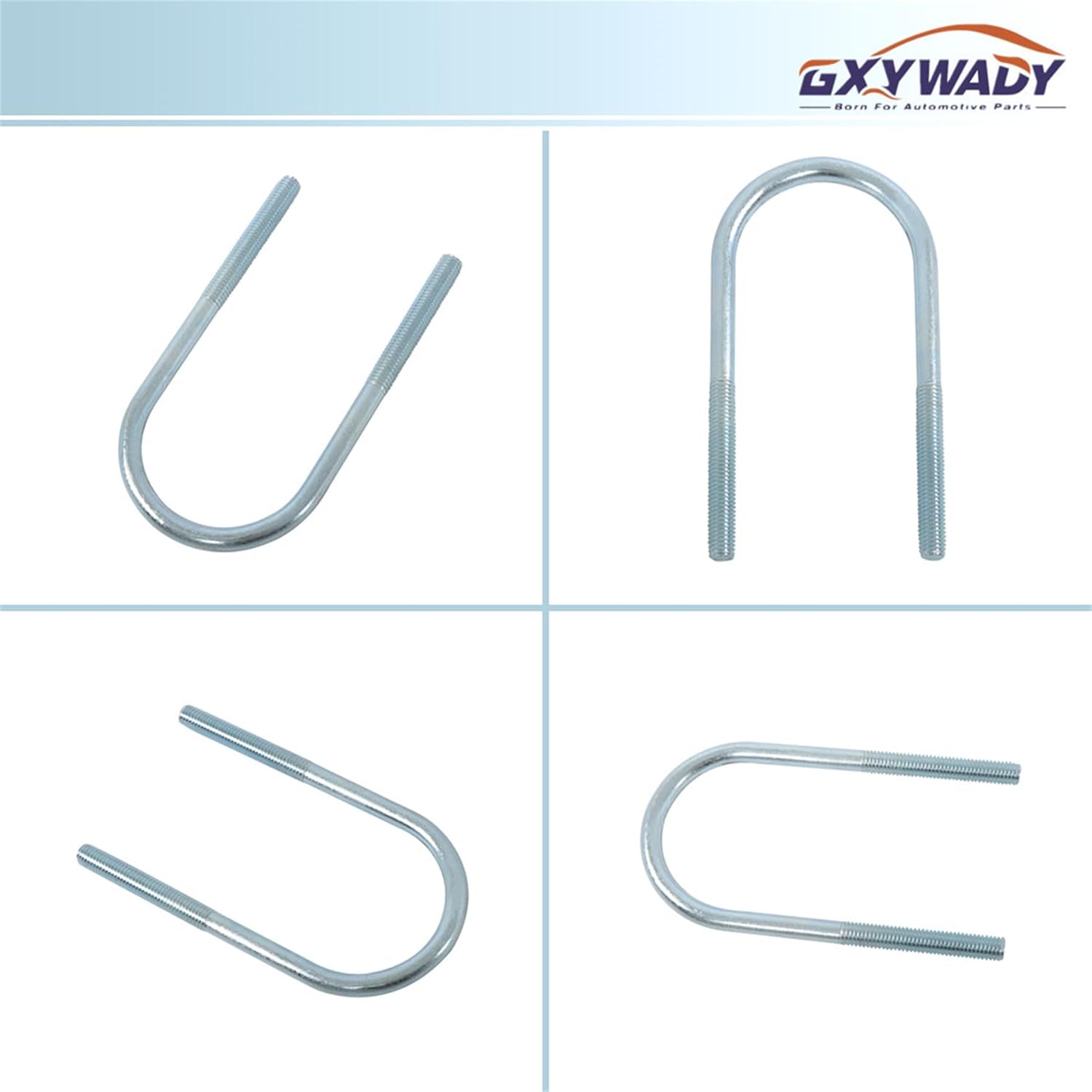 GXYWADY 2 Set Trailer U Bolt Kit Replacement for 3500 lb Trailer Axle