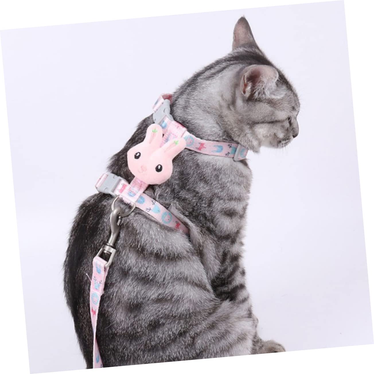 POPETPOP 4 Sätze Abschlepp Seil Katze Hund Kaninchen Gehendes Katzengeschirr Hundegeschirr Und Leine Katzengeschirr Zum Laufen Katzenleine Katze Zu Fuß Reisen Hase Stoff Atmungsaktiv
