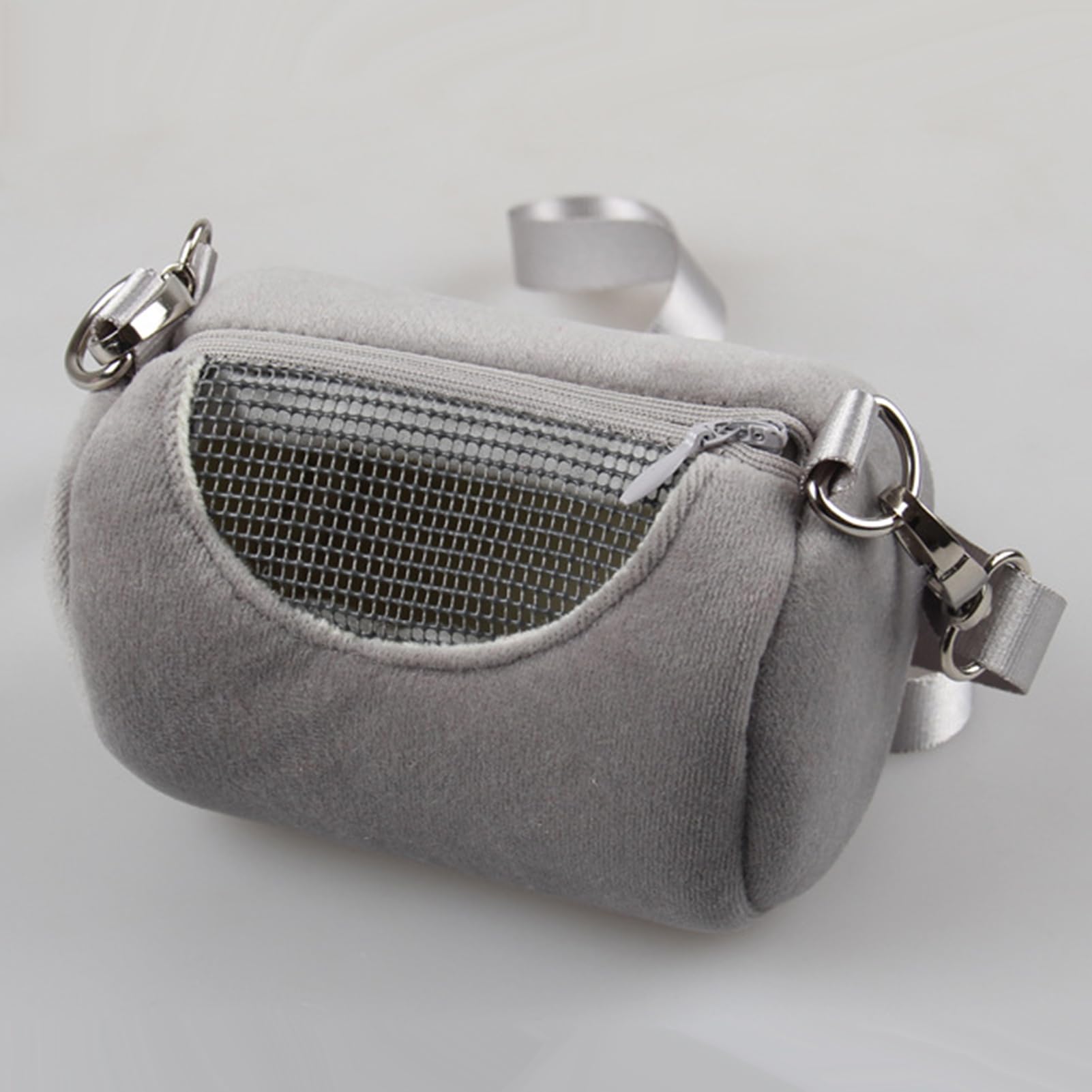 Sac de Transport pour Hamster – Petit Sac de Voyage pour Animaux de Compagnie de 11 cm, de Transport en Velours Respirant, bandoulière réglable, à Dos de Poche pour Animaux de Compagnie, fourr