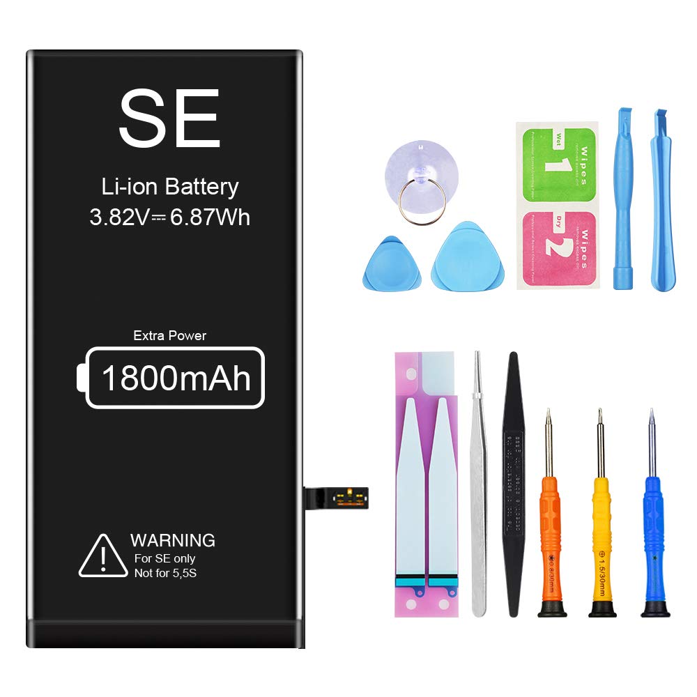 Battery For Iphone Se Vancely 1800mah High Capacity Replacement