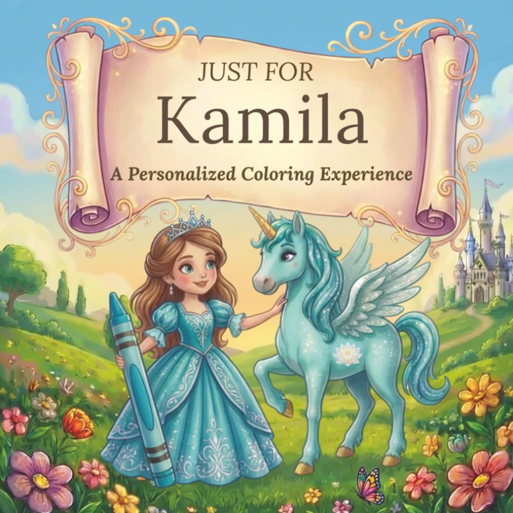 Just for Kamila: A Personalized Coloring Experience: 50 total coloring pages | 28 coloring pages featuring Kamila's name | 22 coloring pages themed for girls (Personalized Coloring Book Series)