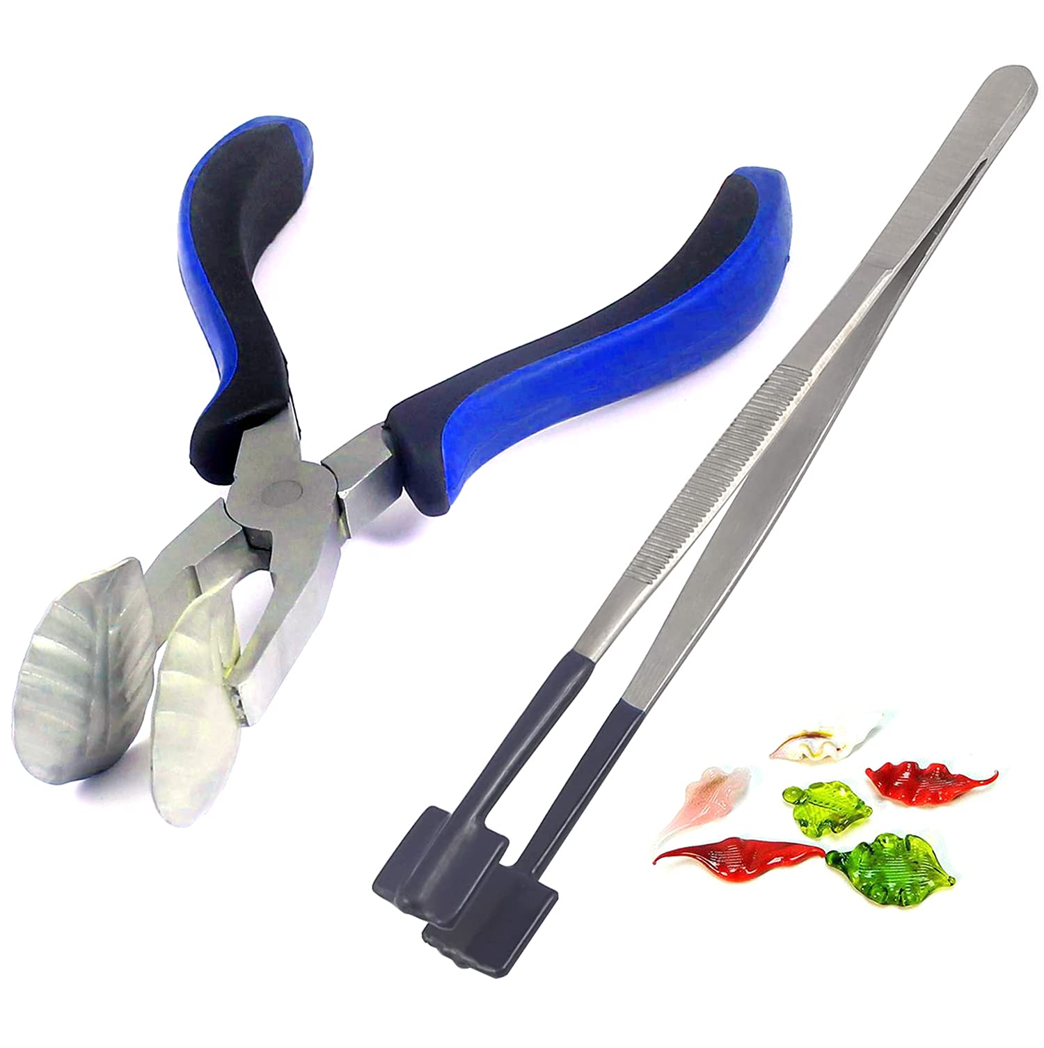 AAProTools Pack Of 1 Masher Pliers Tweezer Pvc and 1 Leaf Mashing Pliers for Glass Work