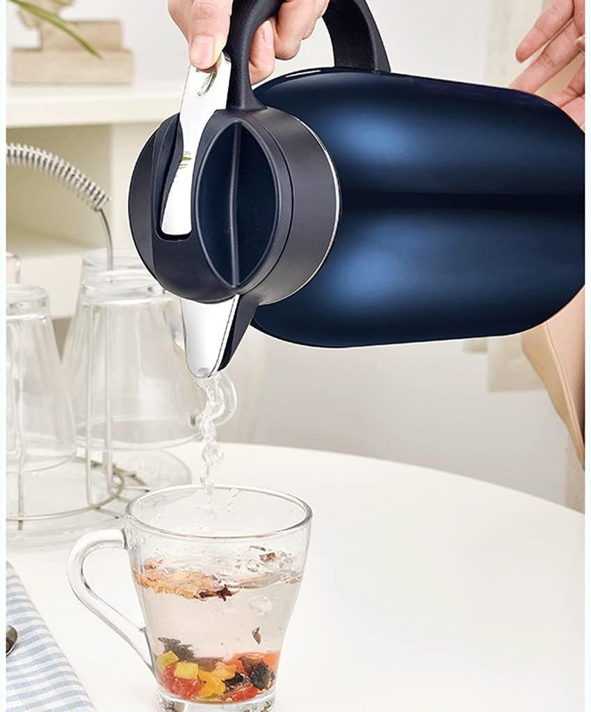 HBJWOV Pot Flask for Coffee, Hot Water, Thermal Carafes Insulated Coffee Stainless Steel Vacuum Tea, Hot Beverage