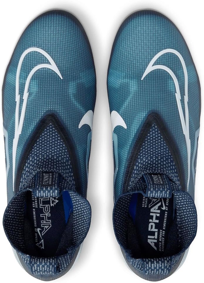 Nike Alpha Menace Elite 3 CT6648-400 College Navy-White Men's Football Cleats Size 12 US2