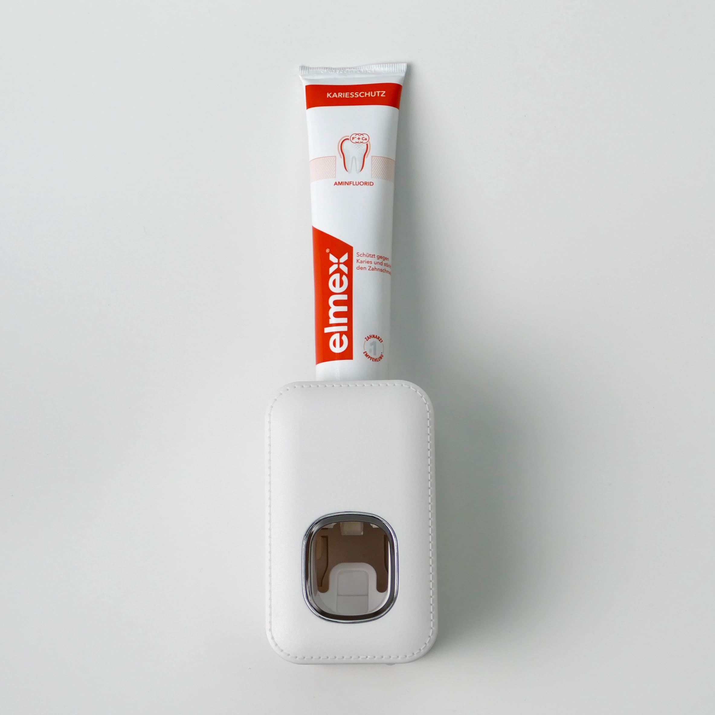 Adapter do dozownika pasty do zębów Elmex i Aronal (2 sztuki) | Nasadka do wszystkich powszechnie stosowanych dozowników pasty do zębów - pasuje do tubek pasty do zębów Elmex i Aronal, metoda druku 3D
