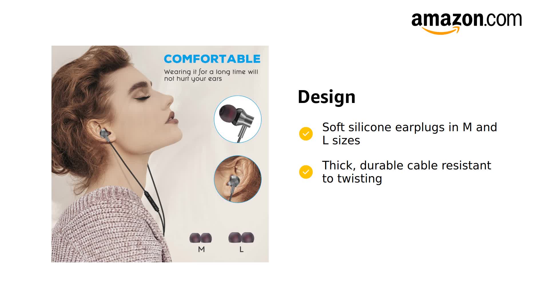 Amazon.com: Earphones Wired in Ear Headphones Earbuds for iPhone