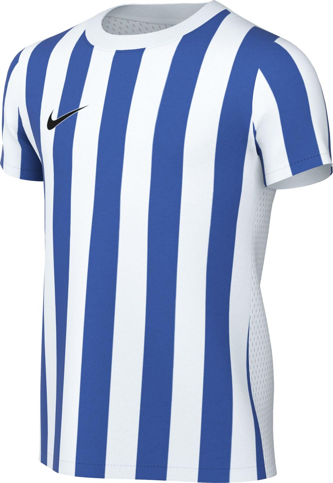 Nike Junior Striped Division Iv Ss Shirt White/Blue/Black