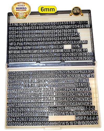 Image of ASPL 6mm Batch Coding Stamp Machine | Manual Date, Batch No. & MRP Printing for Bags, Pouches & Labels | Suitable for 10kg+ Packaging Use | Made in India