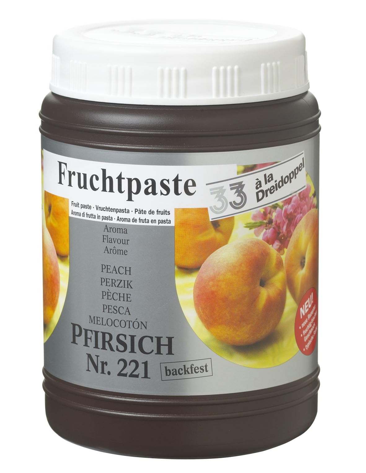 Amazon.com: Dreidoppel Peach Flavor Paste, 2.2 lb - Real Peach