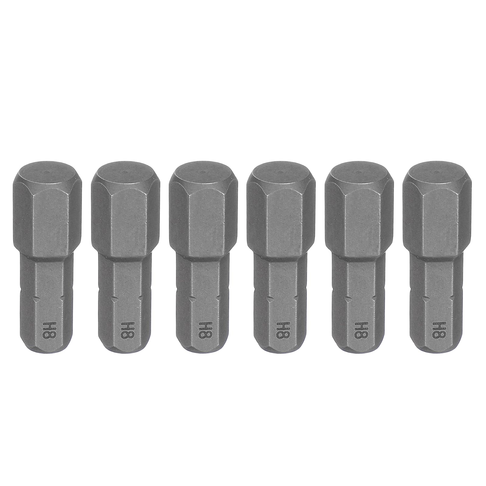 sourcing map 6pcs H8 Hex Screwdriver Bit 1/4" Hex Shank 25mm/1" Length Magnetic Hexagon Head S2 Steel Screw Driver Bit for Precision Repair