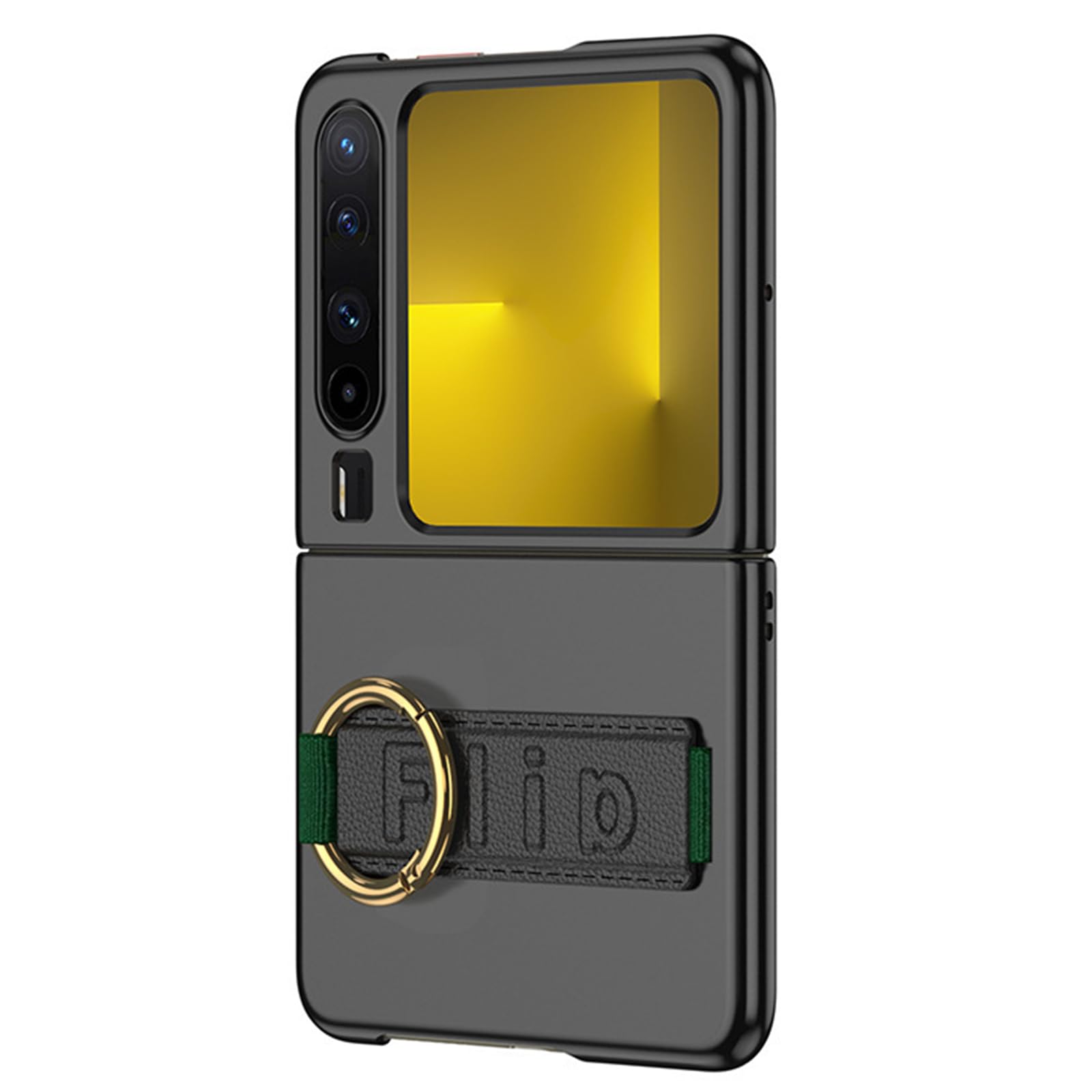 Ultra Mince Coque pour Huawei Pura X, Givrée Antichoc Etui avec Sangle Poignet Luxe Léger Commercial Protecteur Housse,Noir,PuraX