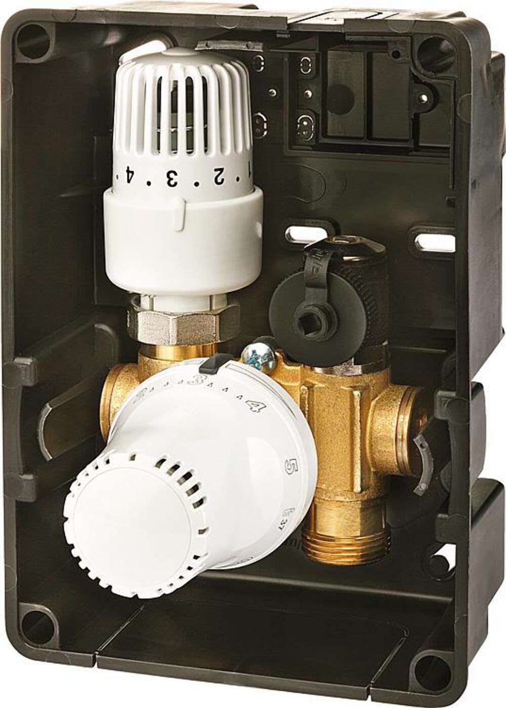 Zestaw do regulacji Simplex regulator temperatury otoczenia w systemach ogrzewania podłogowego z regulowanym ograniczeniem temperatury powrotu - F11879