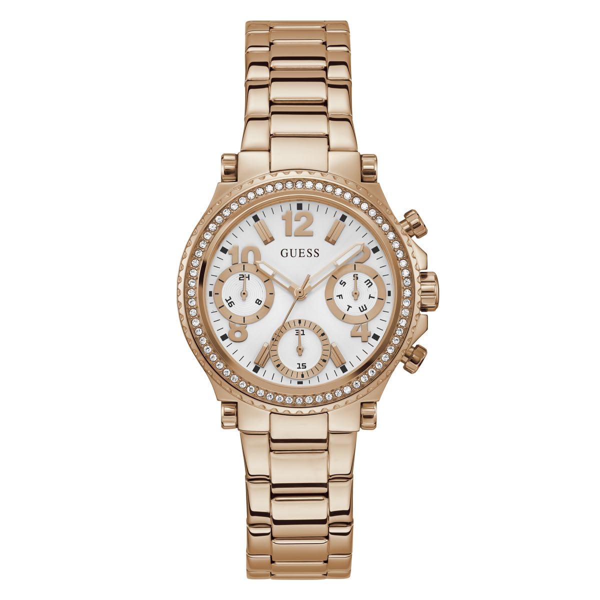 GUESS Stainless Steel White Dial Women Analog Watch - Gw0590L3 (B0D3DJM646) Amazon Price History, Amazon Price Tracker