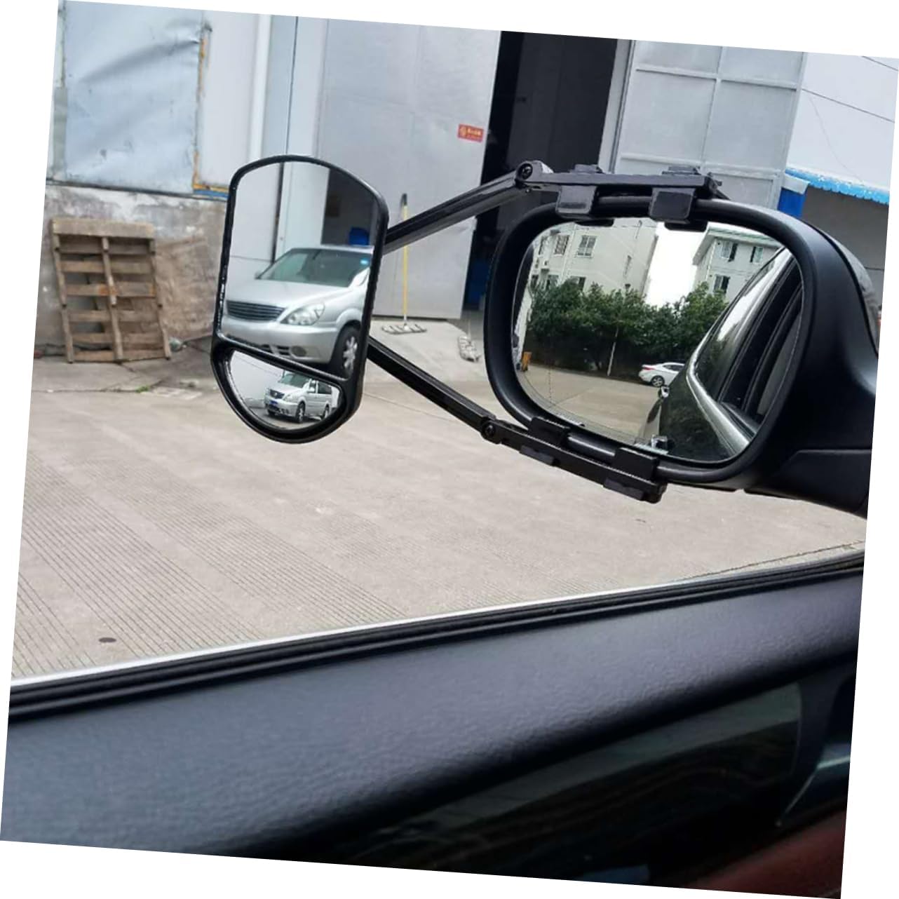 Mobestech Extended Rearview Mirror Custom Towing Mirror for Pickup Truck Interior Wide