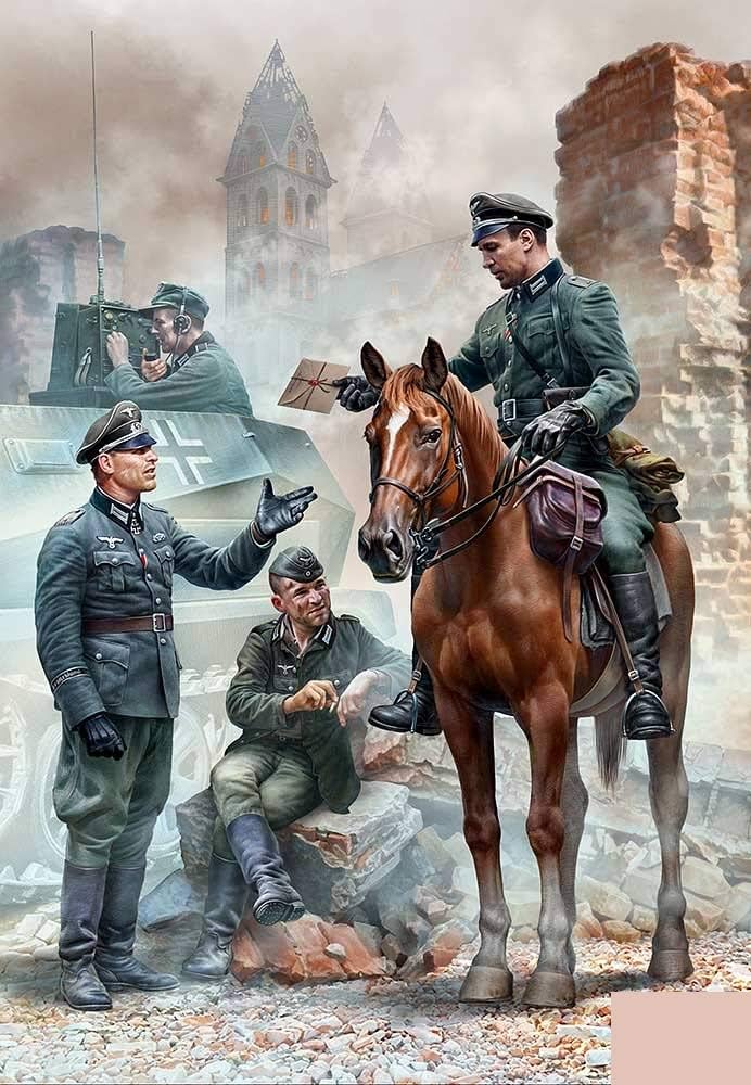 Amazon.co.jp: German Infantry WWII Ella Series 4 Plastic Kit