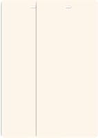 Vista 1 de DALIX Láminas de repuesto para persianas verticales de PVC curvadas lisas marfil 94.5 x 3.5 (paquete de 2)