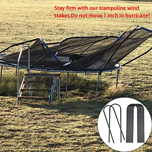 20 Pack de Estacas Pesadas para Trampolines de 10 Pulgadas, Galvanizadas para Jardín miniatura 5