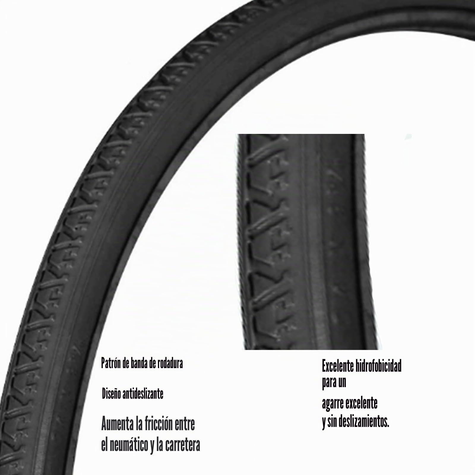 Neumático De 24 X 1 3/8 Pulgadas, Accesorio For Silla De Ruedas Manual, Neumático Sólido, Resistente Al Desgaste Y Silencioso, Adecuado For Sillas De Ruedas Manuales.(Gray)