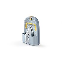 Joseph Joseph – Pocket, asse da stiro pieghevole da tavolo, compatto e salvaspazio, asse di dimensioni standard – Colore: Grigio, Giallo