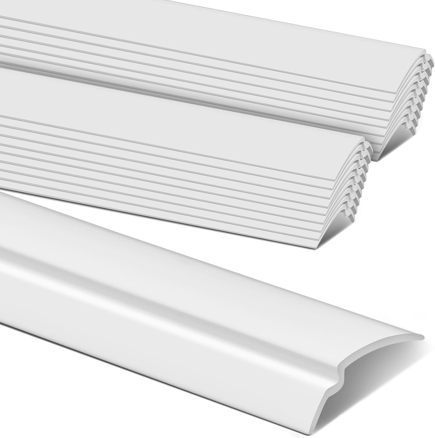 20 Pack Window Glazing 24" Snap in Vinyl Window Glazing Bead Frame Seal Snap Vinyl Trim Weather Resistant for Home Commercial Use (White) 24 Inch White 20