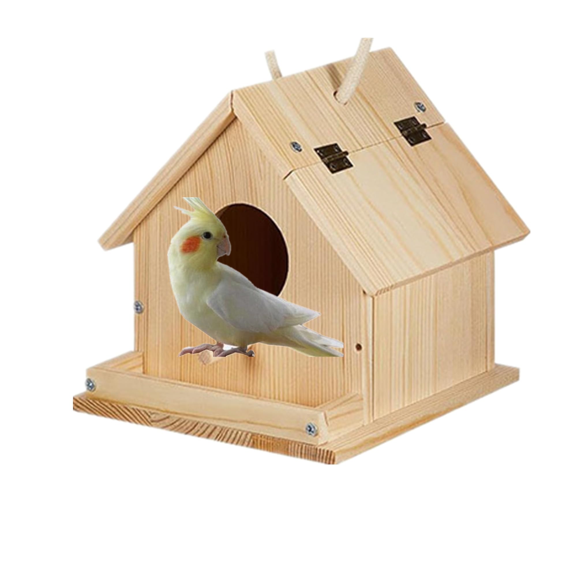 View of Snapklik.com : Parakeet Nest Warm Box, Bird Breeding Box, Parrot Wood ...