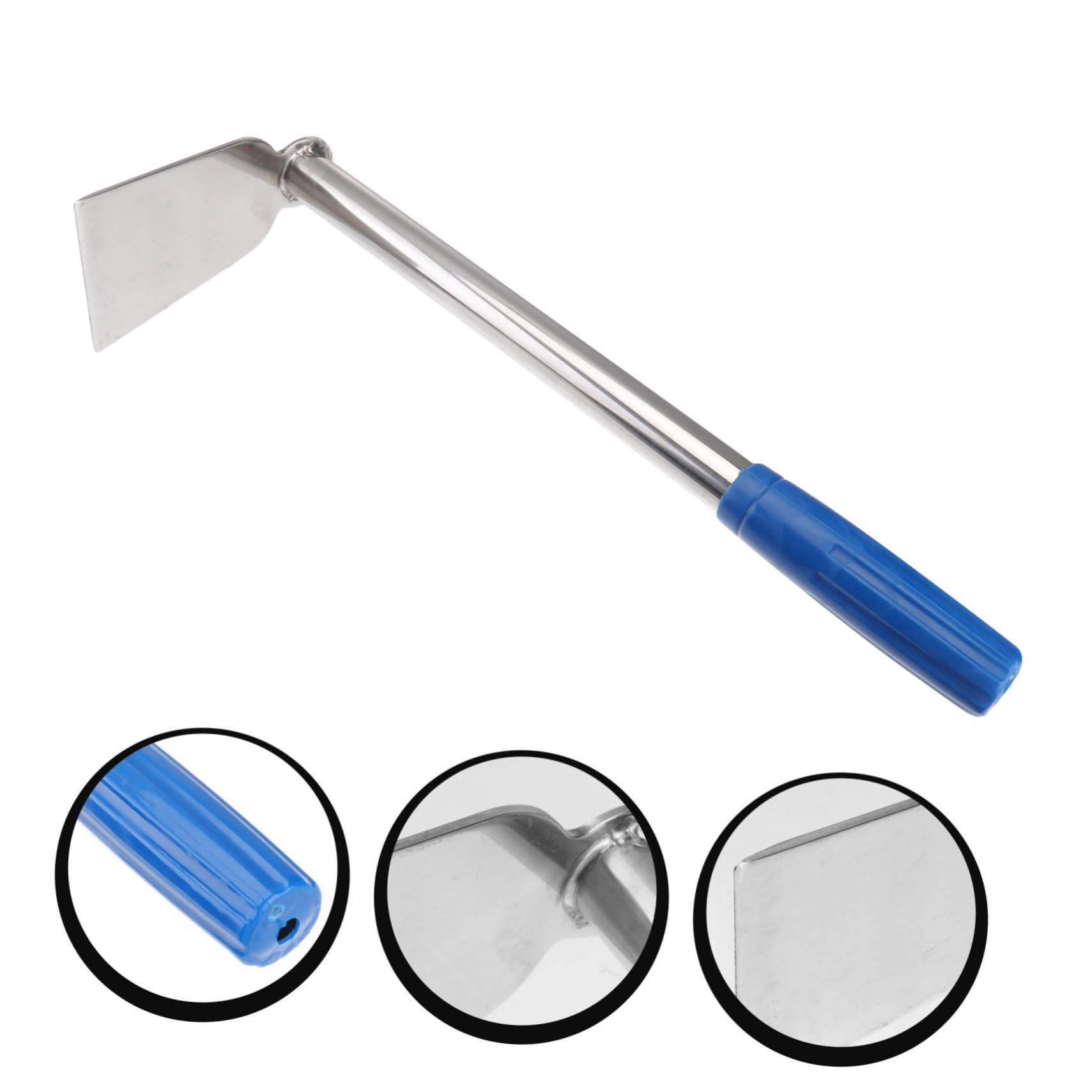 Abaodam 2 Piezas Azada De Jardinería Azada para Cavar Tierra Herramienta De Jardinería Plantar Azada Equipo De Jardinería Suministro De Jardinería Acero Inoxidable Silver