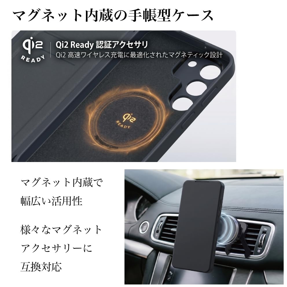 Amazon.co.jp: Galaxy S26 MagSafe対応 手帳型 カード収納 フリップ