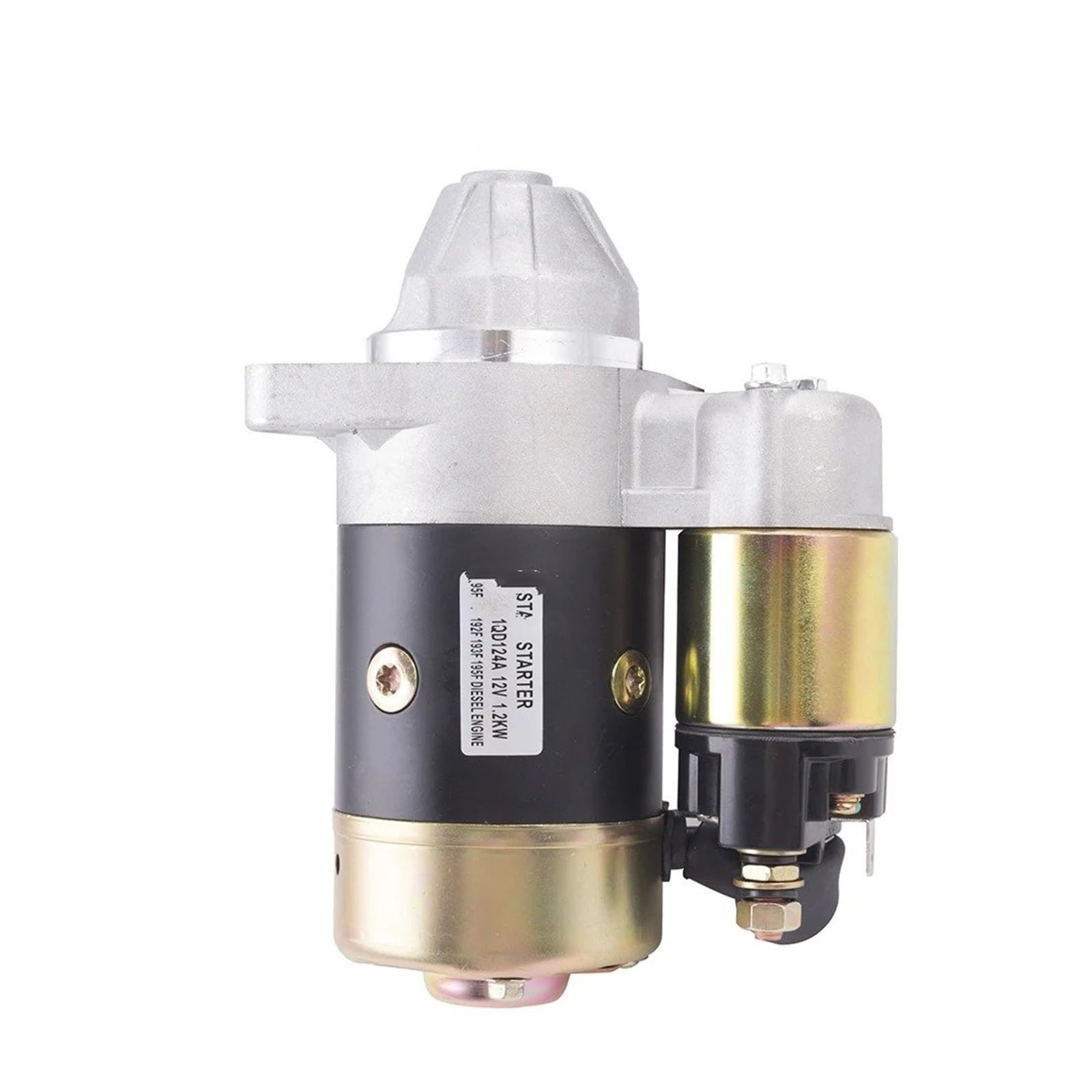 Motor Arranque Motor Arranque para Generador Diésel QD124FS QD124A De 12 V Y 1,2 KW Motor Cobre QD114A. Piezas Generador Arranque Rápido Eléctrico Arranque Motor(QD114 0.8KW)