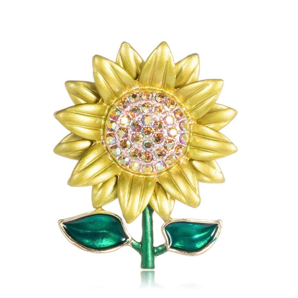 RWRAPS Brosche Mode-Sonnenblumen-Brosche – Sonnenblumen-Mantel-Pullover-Pin-Zubehör