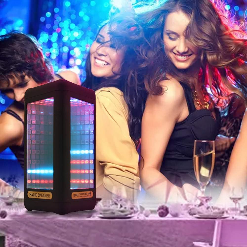 Best Cyber Deals 🔥 Bluetooth Speakers,Portable LED Colorful Wireless Bluetooth Speaker LED Light Visual Display Mode Powerful Sound Built-in Mic, AUX and Hands Free