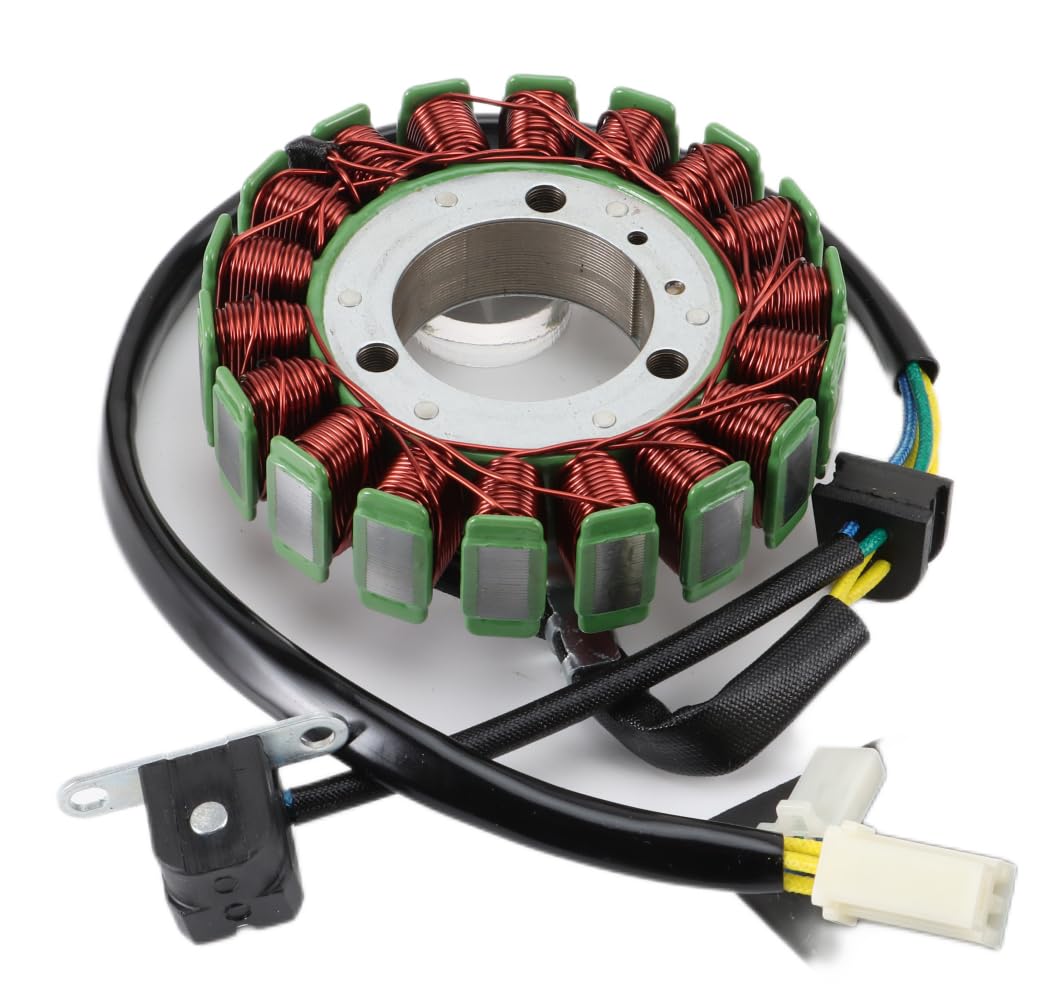 GOOFIT Bobina Statore 18 Coil Per Piaggio 400-500 (2006-2015) – Magneto Generatore Di Accensione, Ricambio In Rame E Alluminio