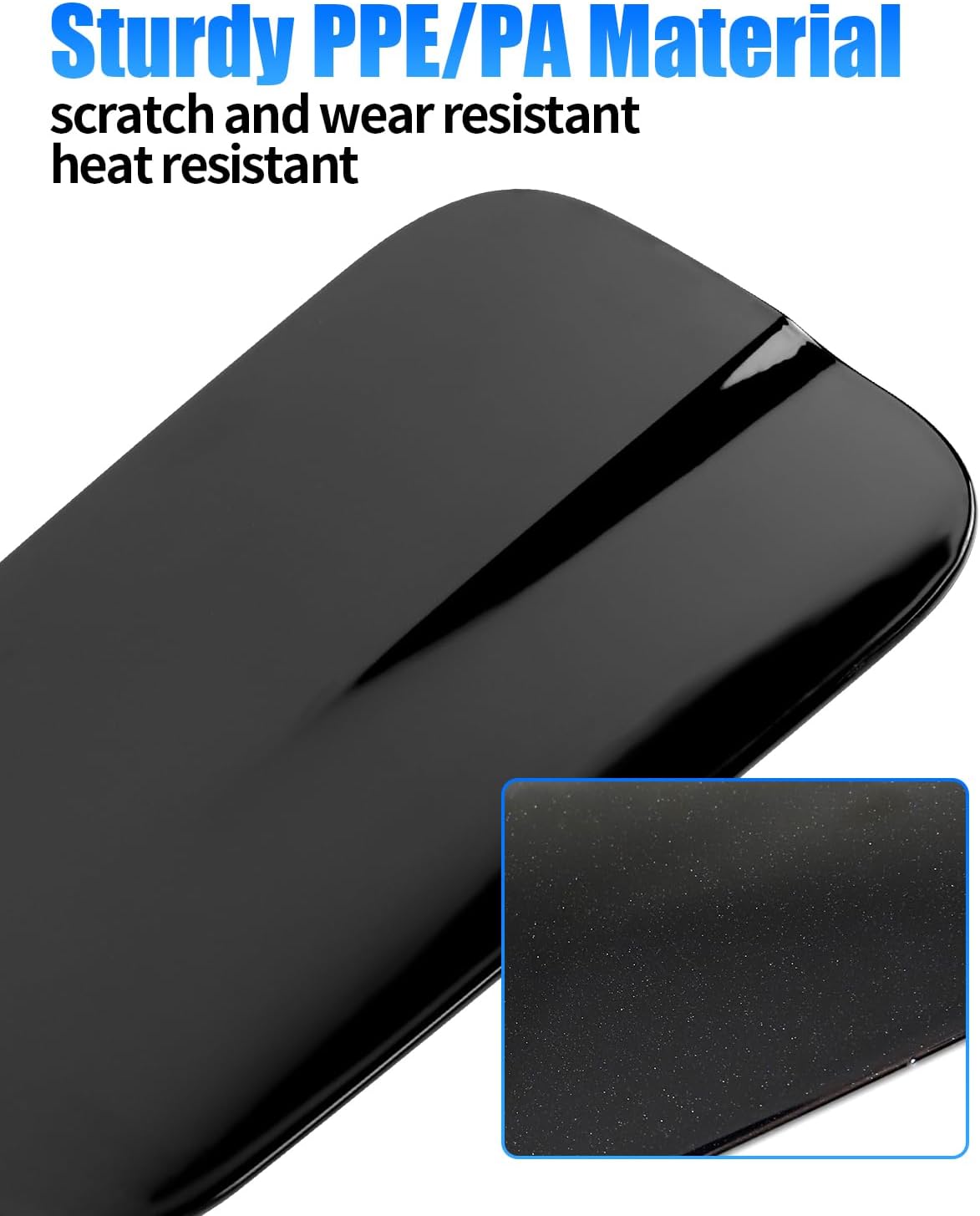 2127570006 Fuel Tank Cover for Mercedes-Benz W212, Fuel Tank Filler Door Cover for Mercedes-Benz Class-E E250 E350 E400 E63 AMG S E550 (Black)