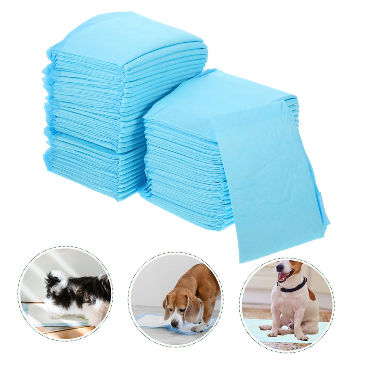 UPKOCH 100pezzi Tappetini Monouso Assorbenti Per Cani e Cuccioli Tappetini Per Per Animali Domestici Adatti Per Addestramento Al Vasino Pulizia Quotidiana