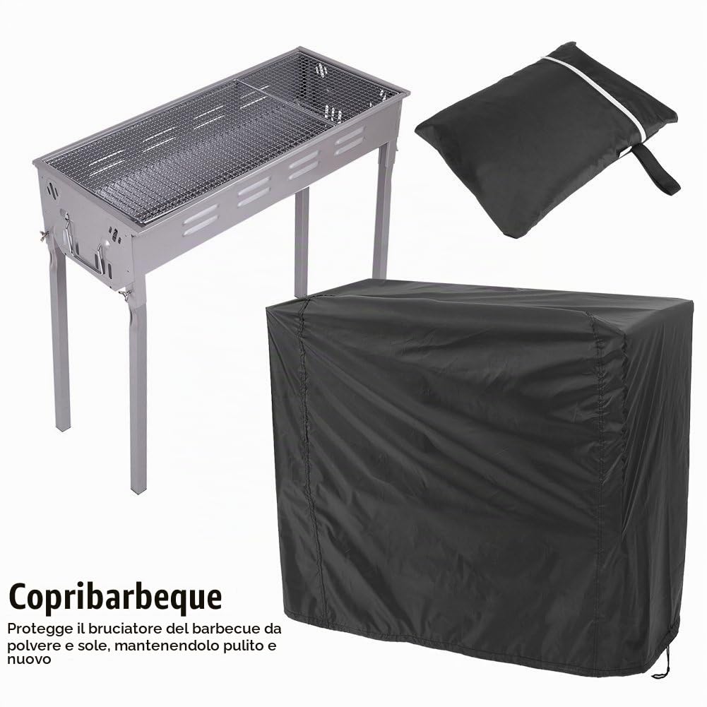 Protezione per Barbecue, Copertura Impermeabile per Barbecue A Gas Con Cinghie Di Sicurezza per Picnic In Giardino E Patio
