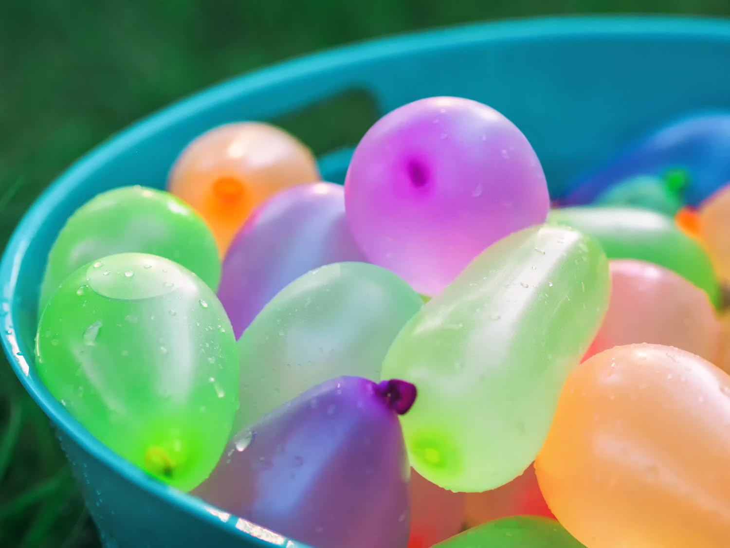 Lot De 444 Ballons à Eau Multicolores à Fermeture Automatique – Remplissage Rapide Pour 37 Ballons En Une Fois, Adaptateur Robinet, Idéal Batailles D'Eau Été
