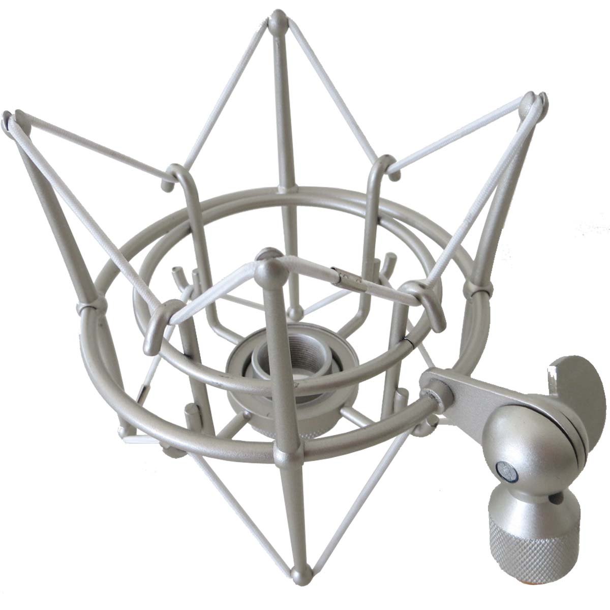 keepdrum MS138 Mikrofonarm Weiss + MS089 Mikrofon-Spinne für G-Track AT-2020/USB+