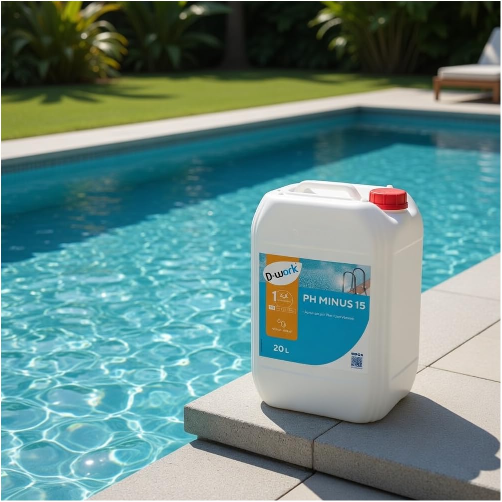 pH Moins pour Piscine 20 l - Solution Acide 15% - D-Work