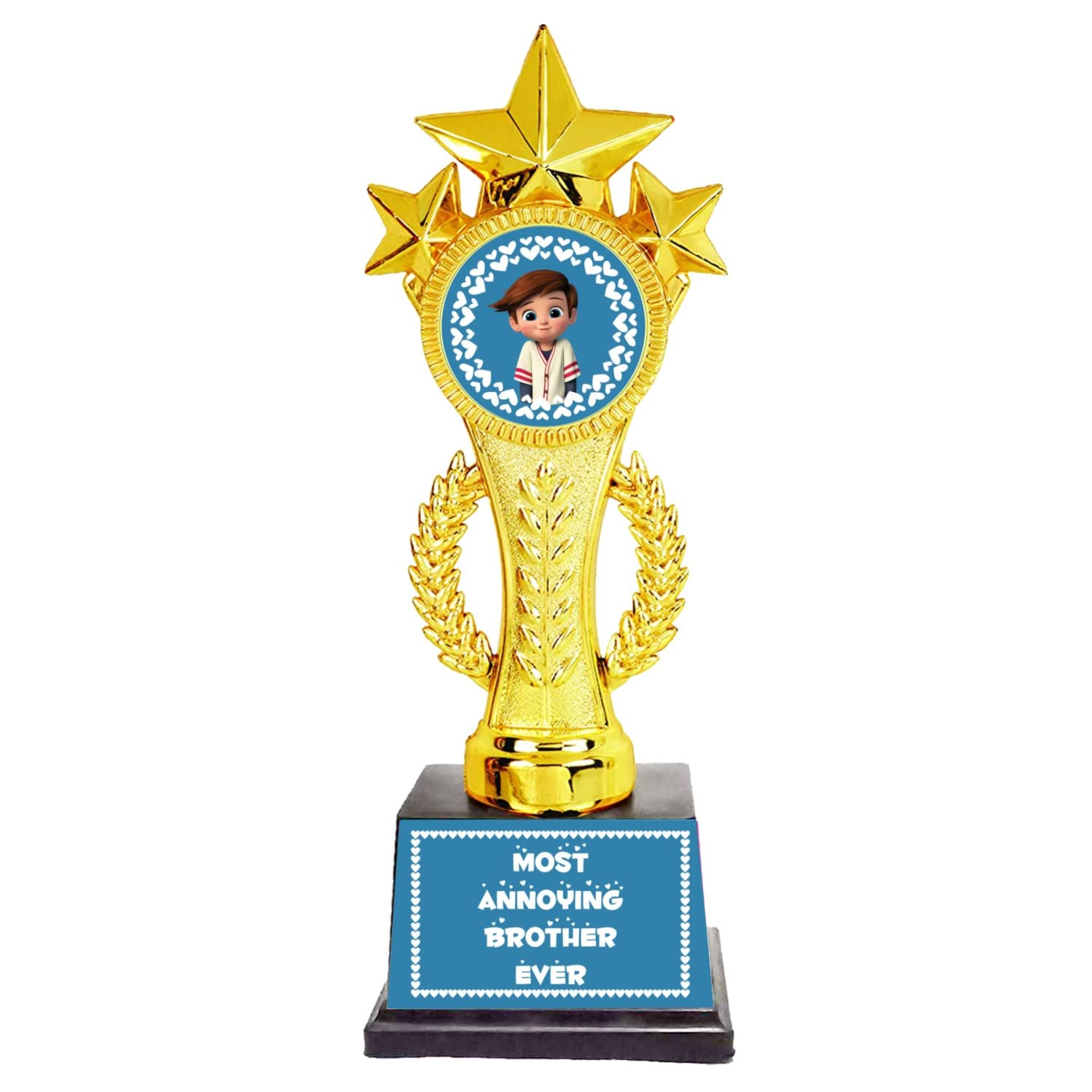 Bhaidooj Gift for Brother Most Annoying Brother Ever Star Award Trophy, Bhaidooj Gift for Brother Bhai Men Kids-picture-11