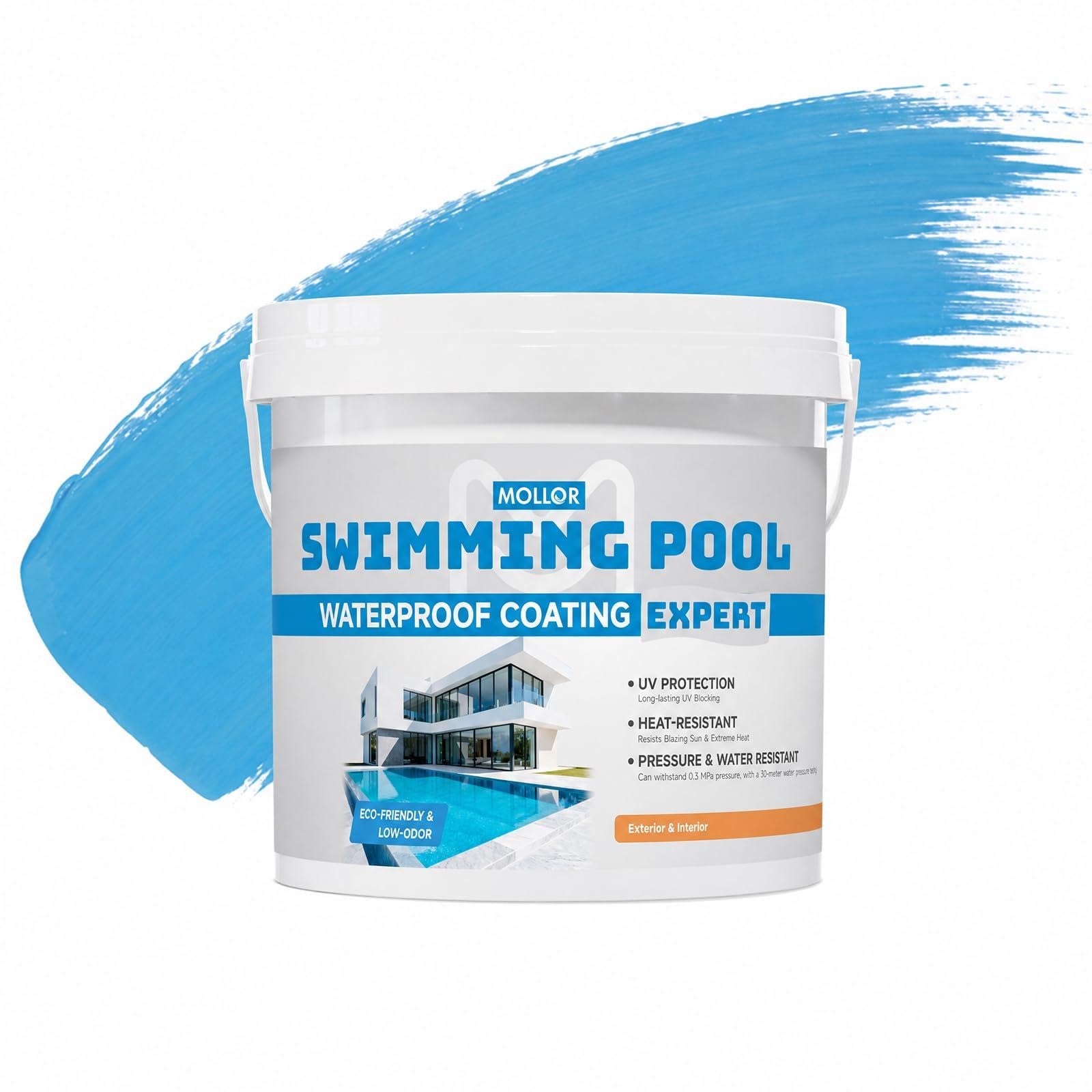 Wasserdichte Acrylfarbe für Schwimmbecken, 5 kg